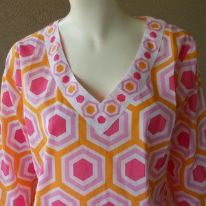 ECO ACCENTS Tunic Top Beach Swim Cover Up